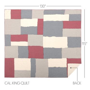 Hatteras Patch California King Quilt 130Wx115L VHC Brands - The Fox Decor